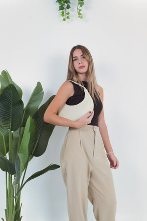 Luna Shoulder Bag - Milk White