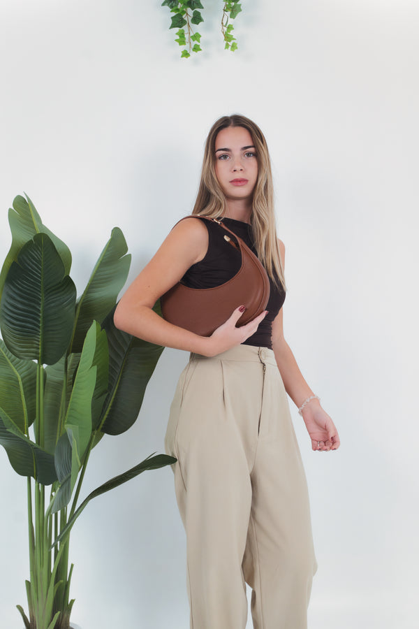 Luna Shoulder Bag - Light Brown