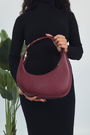 Luna Shoulder Bag - Burgundy