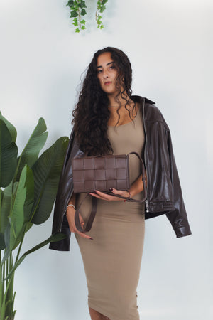 Andrea Unisex Messanger Bag - Coffee