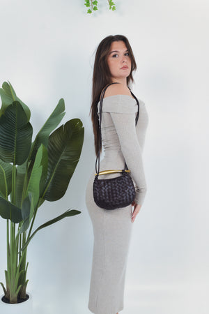 Alice Woven Bag - Wine