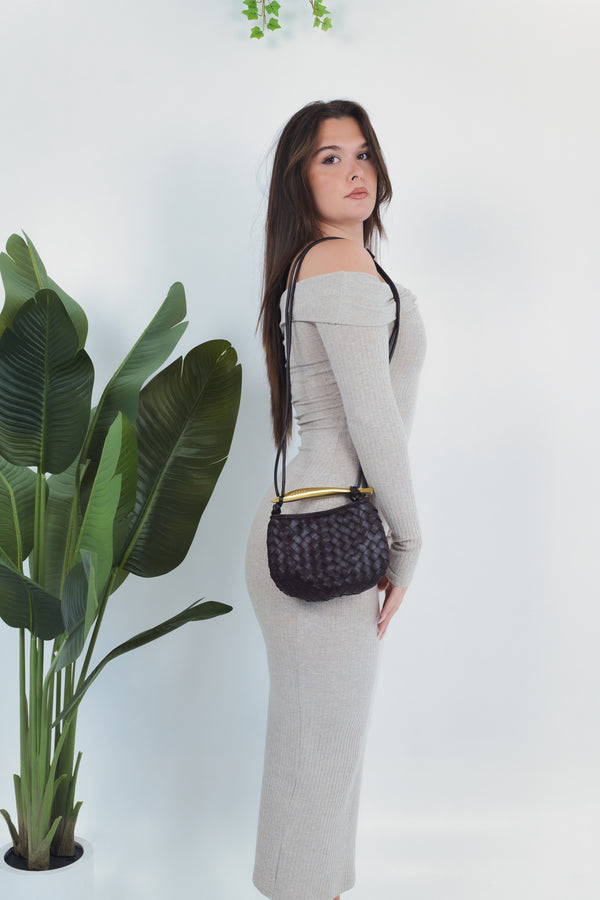 Alice Woven Bag - Wine