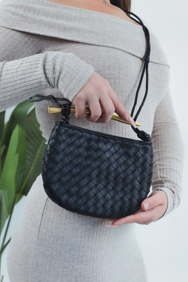 Alice Woven Bag - Black