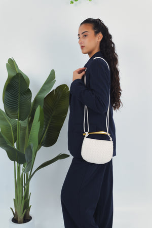 Alice Woven Bag - White