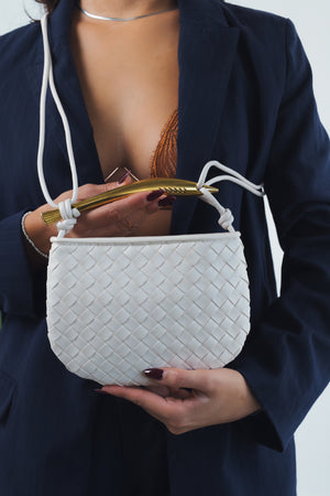 Alice Woven Bag - White