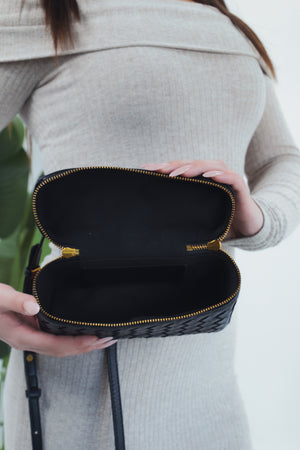 Cassandra Woven Bag - Black