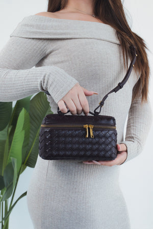 Cassandra Woven Bag - Wine