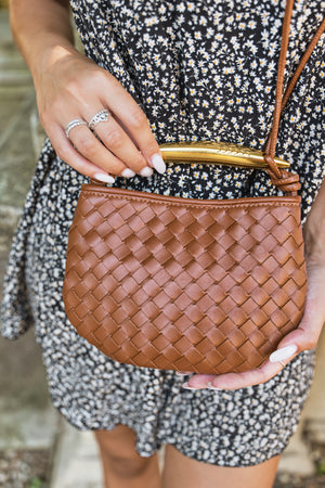 Alice Woven Bag - Light Brown